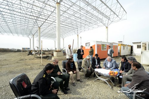 بازدید استاندار گلستان از پروژه ترمینال بین المللی فرودگاه گرگان
