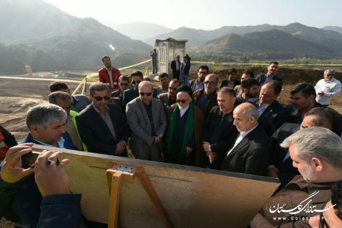 بازدید استاندار گلستان از عملیات اجرایی سد نرماب
