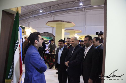 بازدید استاندار گلستان از بخش نمایشگاهی استان در نمایشگاه بین المللی گردشگری تهران