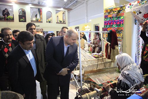 بازدید استاندار گلستان از بخش نمایشگاهی استان در نمایشگاه بین المللی گردشگری تهران