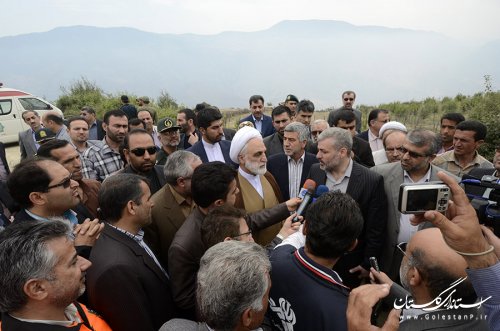 بازدید  دادستان کل کشور از مناطق سیل زده استان گلستان