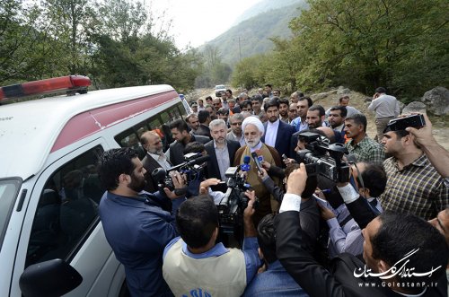 بازدید  دادستان کل کشور از مناطق سیل زده استان گلستان