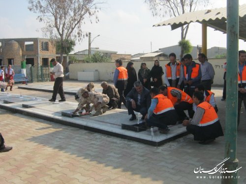 فرماندار شهرستان ترکمن بهمراه جمعی از دولتمردان به مقام شامخ شهیدان ادای احترام کردند