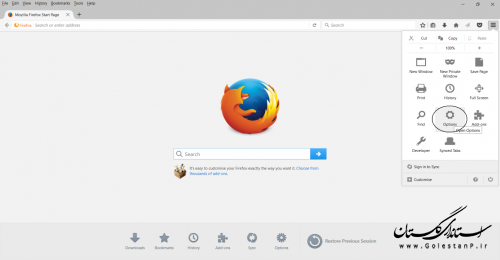 دانلود مرورگر فایرفاکس برای ارسال مطلب در سایت استانداری گلستان