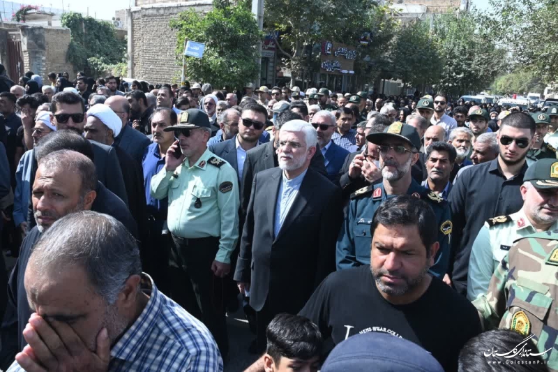 حضور استاندار گلستان در مراسم تشییع شهید «محمد میرشکاری» در کلاله