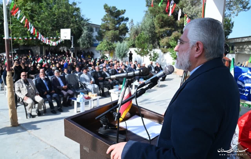 گزارش تصویری|| نواختن زنگ آغاز سال تحصیلی با حضور استاندار گلستان