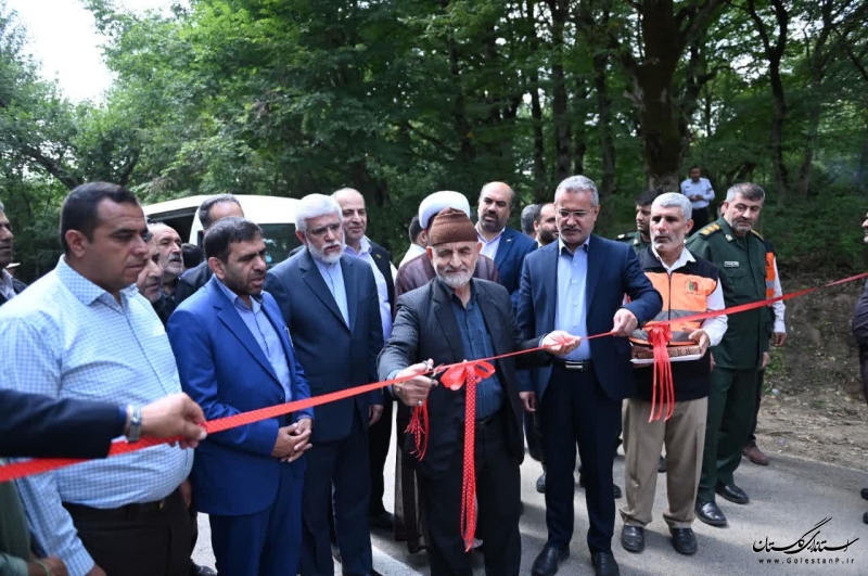 افتتاح فاز اول جاده روستای سیجان گالیکش بعد از ۴۵ سال