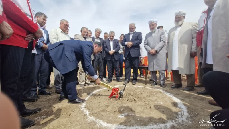 آیین کلنگ زنی پایگاه «سه راهی سارجه کر» گنبدکاووس