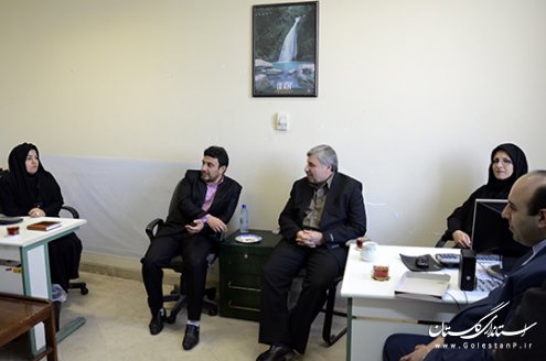 بازدید مدیر کل حوزه استاندار گلستان از روابط عمومی استانداری