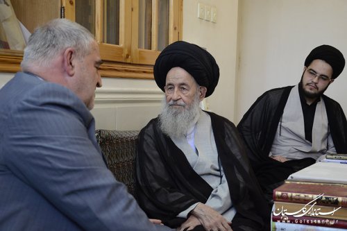 استاندار گلستان با آیت اله علوی گرگانی دیدار کرد