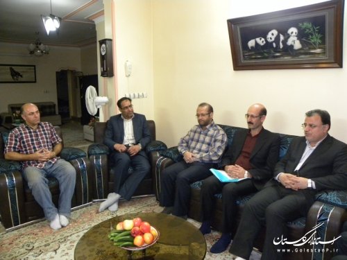 دیدار معاون استاندار با خانواده های شهیدان جلالی و حاجی میرقاسمی