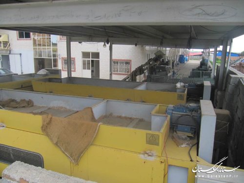 فرماندار بندرگز از واحد صنعتی مه در کاسپین بازدید کرد