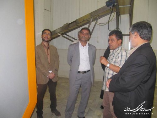 فرماندار بندرگز از واحد صنعتی مه در کاسپین بازدید کرد