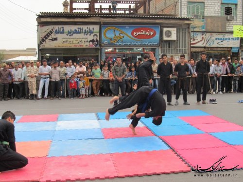 نمایش صلابت و اقتدار نیروهای مسلح شهرستان رامیان