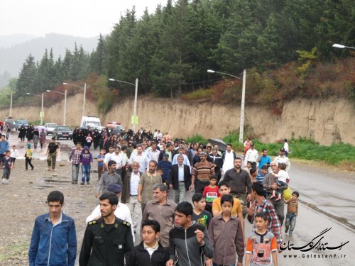 برگزاری همایش پیاده روی خانوادگی در رامیان
