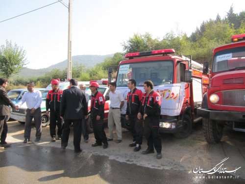 بازدید فرماندار شهرستان رامیان از آتش نشانی شهر رامیان