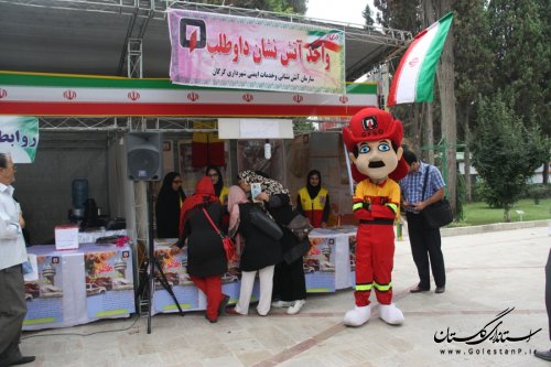 افتتاح نمایشگاه ایمنی و آتش نشانی به مناسبت روز آتش نشان در گرگان