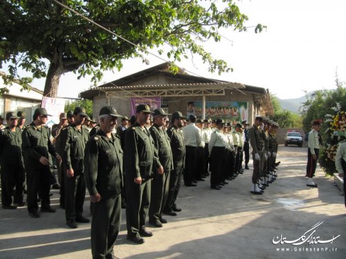 صبحگاه مشترک نیروهای نظامی و انتظامی شهرستان رامیان برگزار شد