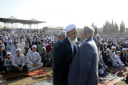 حضور استاندار گلستان در جمع نمازگزاران عید سعید قربان شهرستان گنبد
