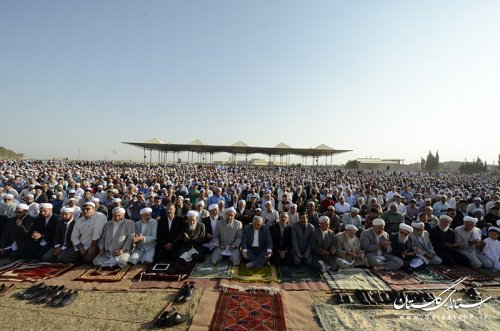 حضور استاندار گلستان در جمع نمازگزاران عید سعید قربان شهرستان گنبد