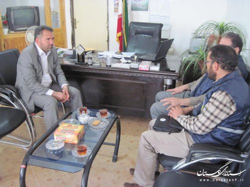 بازدید مدیر کل آمار استان از شهرستان مراوه تپه
