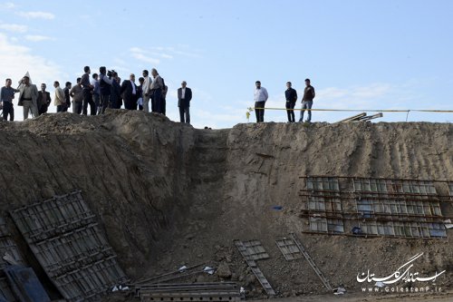 بازدید استاندار گلستان از سد آقدکش در آق قلا 