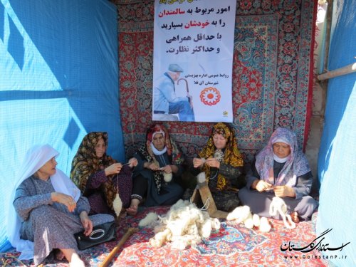 مرکز روزانه آموزشی و توانبخشی سالمندان یاشار شهر آق قلا افتتاح شد
