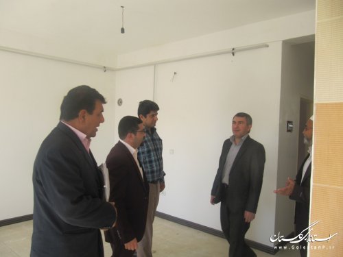 بازدید فرماندار گمیشان از واحدهای آماده واگذاری پروژه مسکن مهر گمیشان