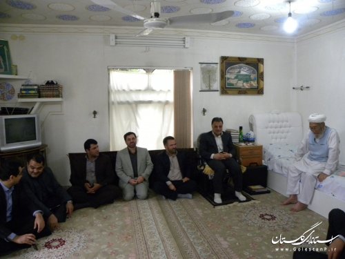 دیدار معاون سیاسی، امنیتی و اجتماعی استاندار با امام جمعه شهرستان مراوه تپه