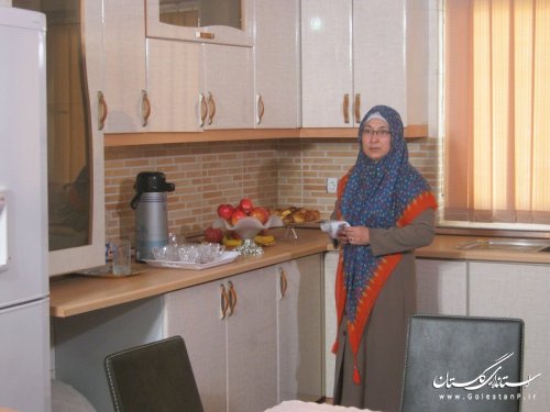 تصاویری از فرماندار شهرستان ترکمن در محل کار و کنار خانواده