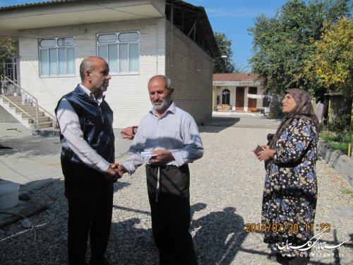 بازدید سرپرست معاونت برنامه ریزی و عمرانی فرمانداری گرگان از آمارگیران سرشماری کشاورزی