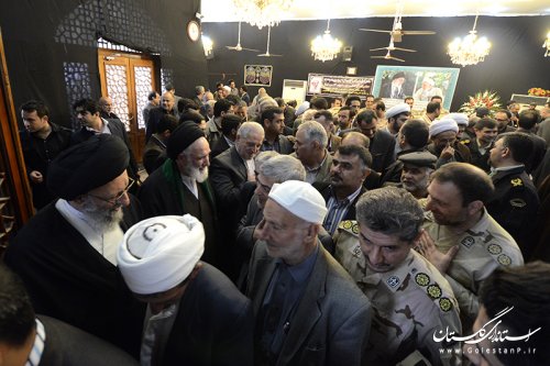 حضور استاندار گلستان در مراسم یادبود مرحوم آیت الله مهدوی کنی در گرگان