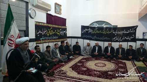 برگزاری مراسم رحلت آیت الله مهدوی کنی در شهرستان مراوه تپه