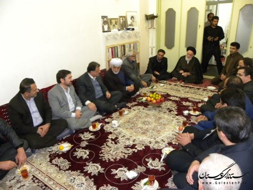 دیدار معاون سیاسی، امنیتی و اجتماعی استاندار گلستان با آیت الله حسینی شاهرودی