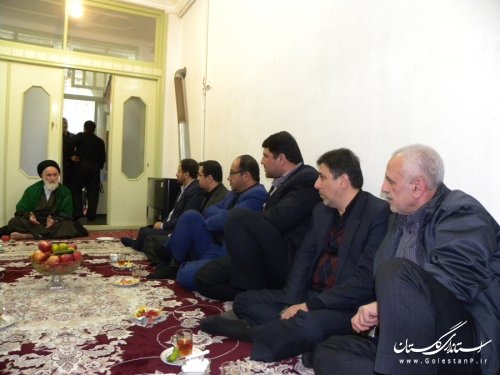 دیدار معاون سیاسی، امنیتی و اجتماعی استاندار گلستان با آیت الله حسینی شاهرودی