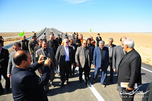 با حضور معاون رئیس جمهور ؛ پل تقاطع غیرهمسطح گمیشان به بهره‌برداری رسید