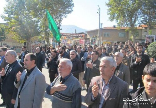 تجمع بزرگ عزادارن رامیانی در روز تاسوعای حسینی