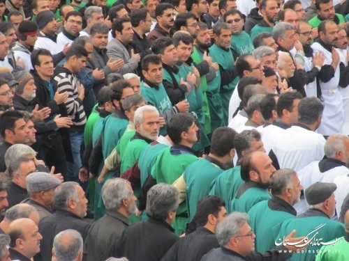 حضور استاندار در عزاداری باشکوه و اقامه نماز ظهر عاشورا در رامیان