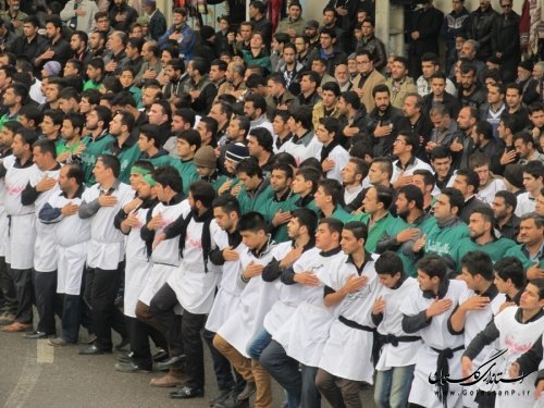 حضور استاندار در عزاداری باشکوه و اقامه نماز ظهر عاشورا در رامیان