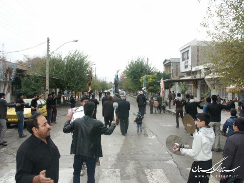 شهرستان مراوه تپه در عاشورای حسینی غرق در عزا و ماتم شد