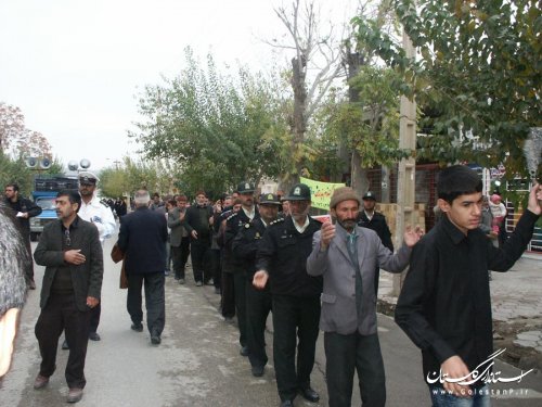 شهرستان مراوه تپه در عاشورای حسینی غرق در عزا و ماتم شد