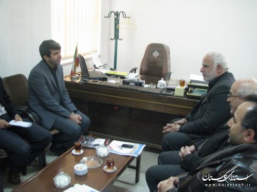 دیدار مدیرعامل شرکت گاز استان با فرماندار کلاله