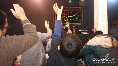 پرچم علمدار دشت نینوا در کلاله گردانده شد 