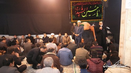 پرچم علمدار دشت نینوا در کلاله گردانده شد 