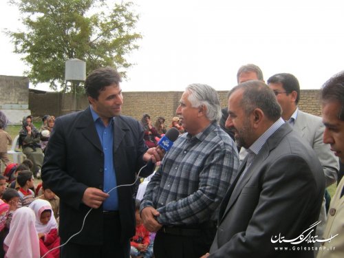 مراسم کلنگ زنی 2مدرسه در روستاهای شهرستان ترکمن برگزار شد