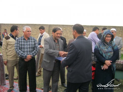 مراسم کلنگ زنی 2مدرسه در روستاهای شهرستان ترکمن برگزار شد