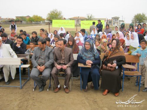 مراسم کلنگ زنی 2مدرسه در روستاهای شهرستان ترکمن برگزار شد