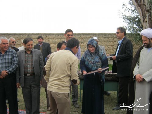 مراسم کلنگ زنی 2مدرسه در روستاهای شهرستان ترکمن برگزار شد