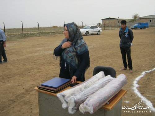 مراسم کلنگ زنی 2مدرسه در روستاهای شهرستان ترکمن برگزار شد
