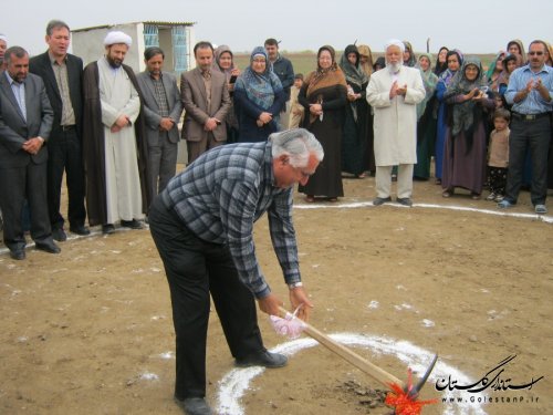 مراسم کلنگ زنی 2مدرسه در روستاهای شهرستان ترکمن برگزار شد